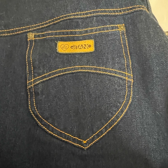 Gitano Denim Jean Skirt‎ Women’s Blue Jean Skirt 36” Waist slit 80’s like new - Picture 5 of 10